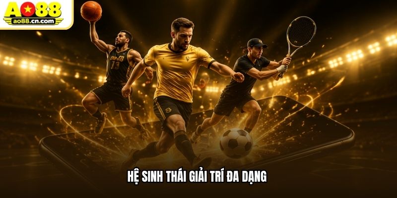Hệ sinh thái giải trí tại AO88 vô cùng đa dạng