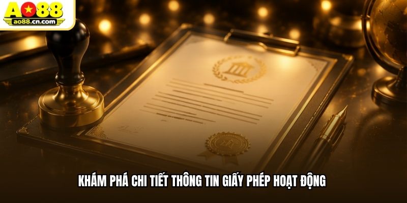 Khám phá chi tiết thông tin giấy phép hoạt động
