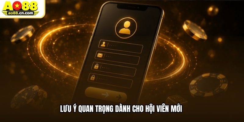 Lưu ý quan trọng dành cho hội viên mới